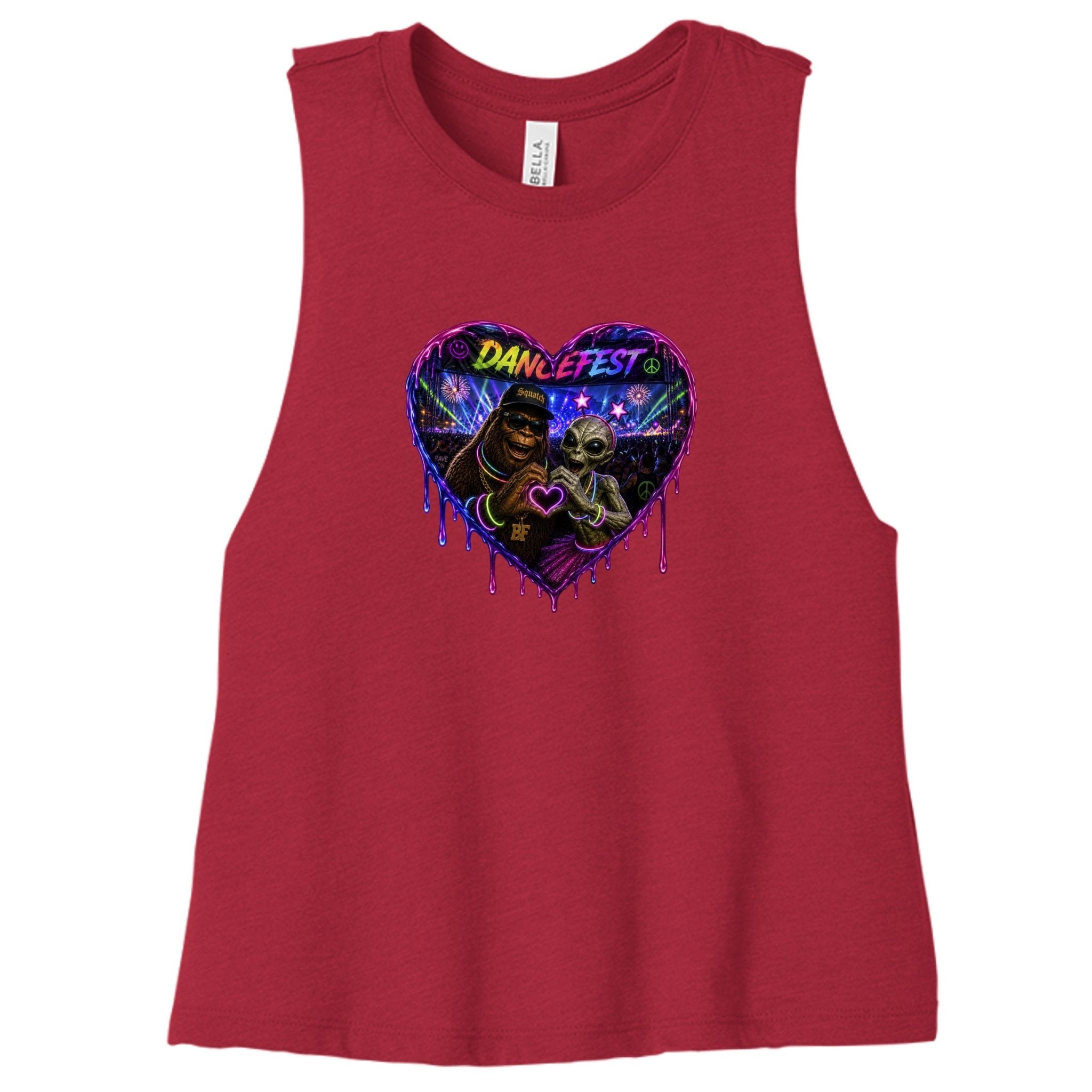 Dripping Heart Racer Tee - BF Wear