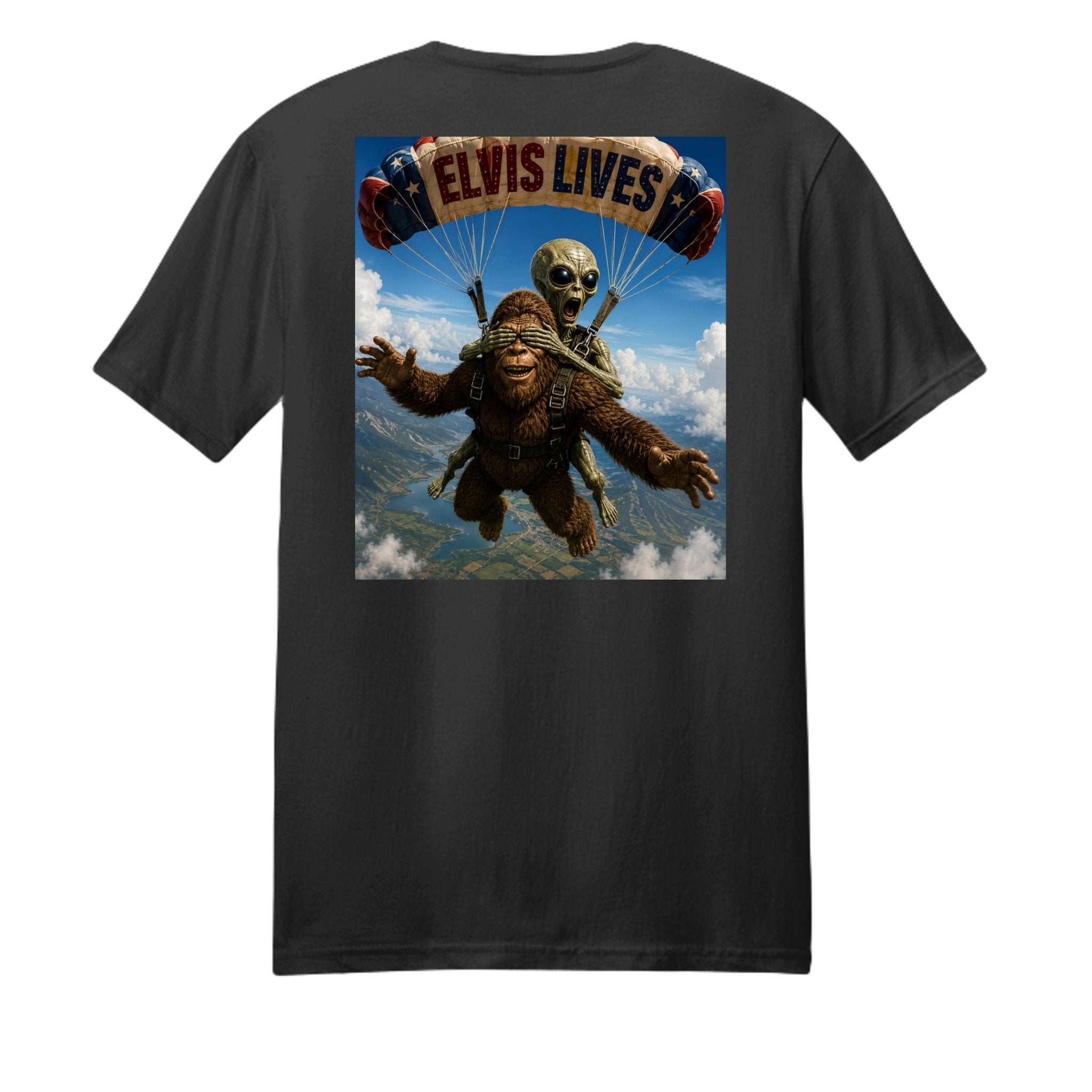 Elvis Lives Parachute Graphic Tee - BF Wear
