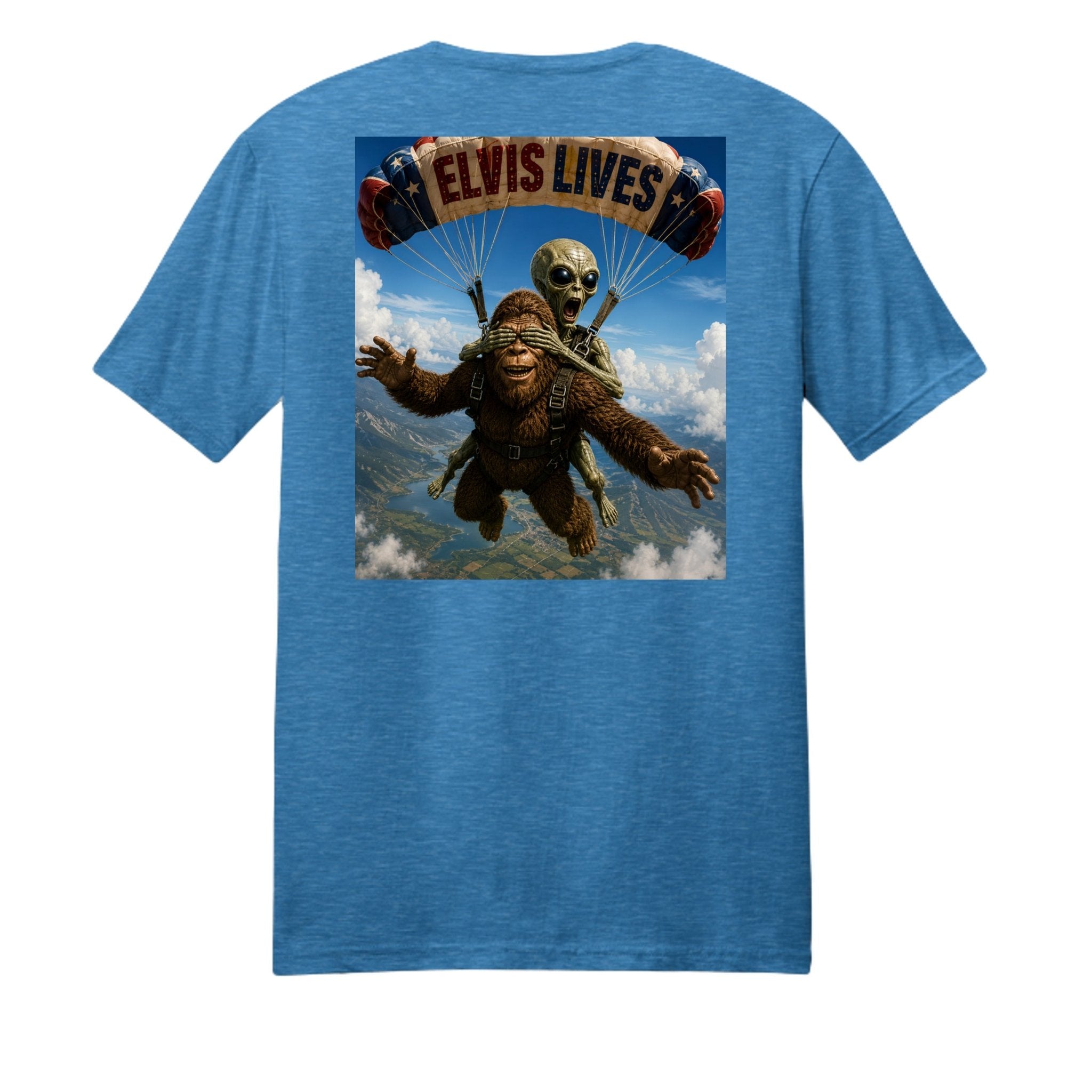 Elvis Lives Parachute Graphic Tee - BF Wear