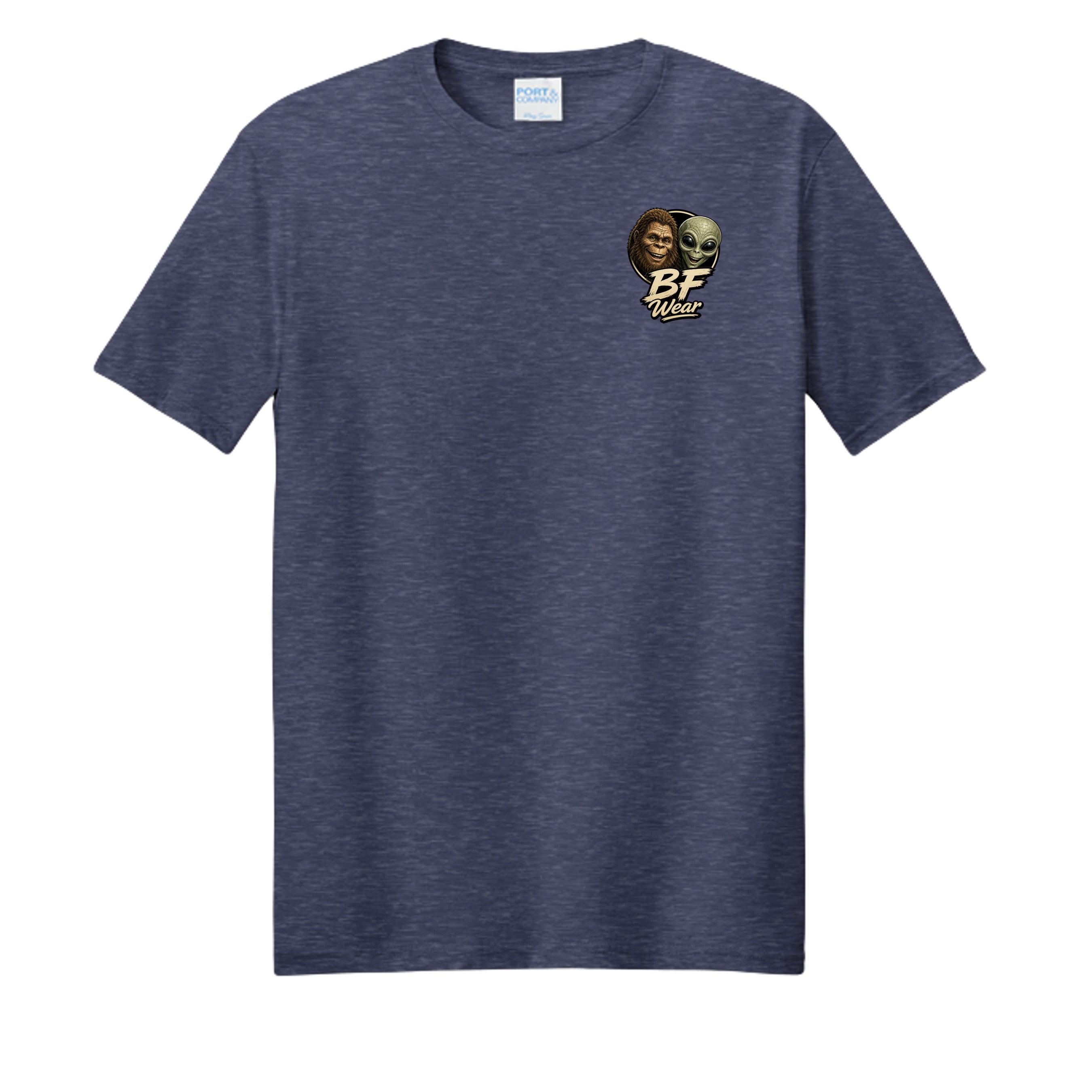 Team Navy Heather - PC455 - FRONT