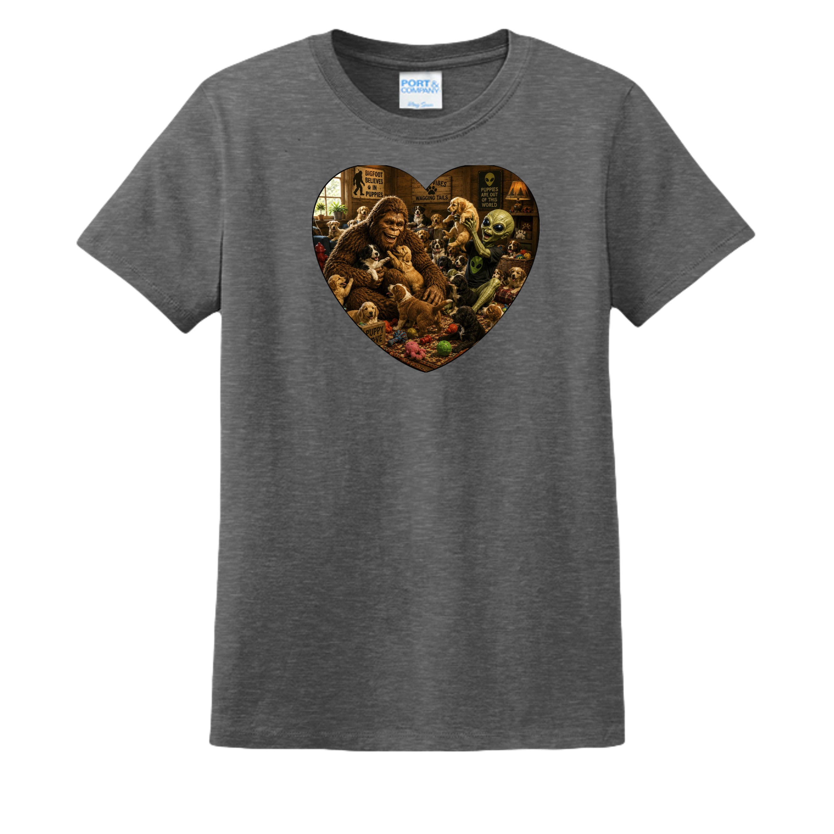 Dark Heather Grey - LPC54 - FRONT